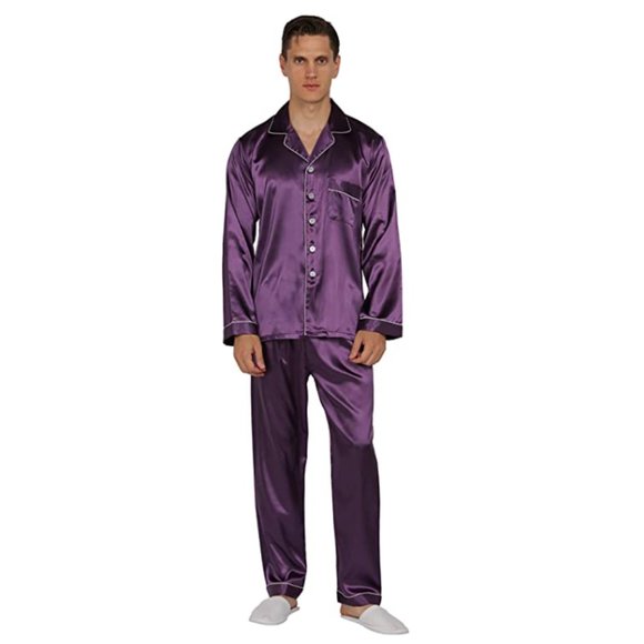 NEW Mens Silky Satin Sleepware